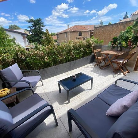 L'Esplanade, Appartement En Centre-Ville Au Calme Puisserguier Buitenkant foto
