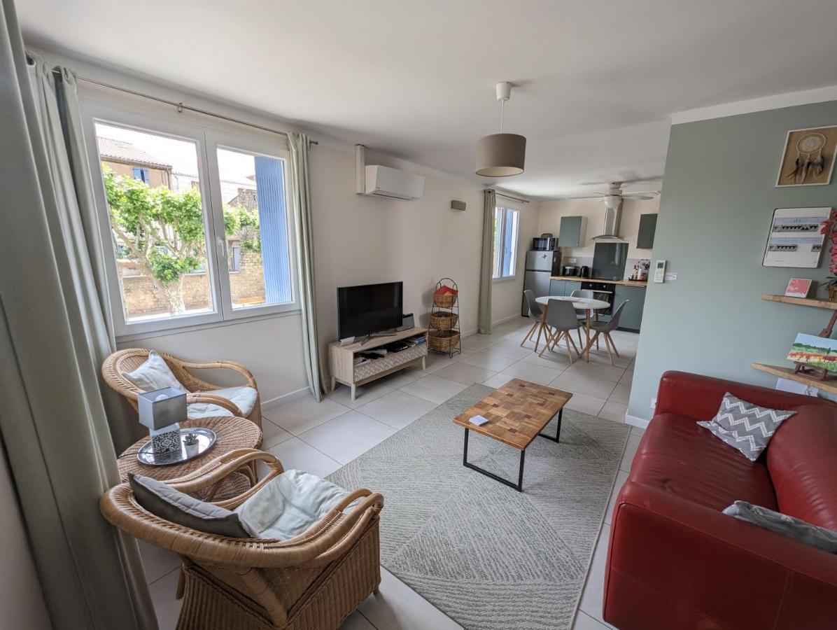 L'Esplanade, Appartement En Centre-Ville Au Calme Puisserguier Buitenkant foto